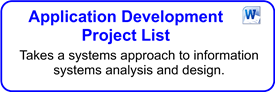 IT Application Development Project List