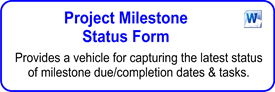 Project Milestone Status Form