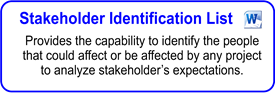 IT Stakeholder Identification List
