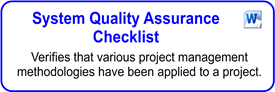 IT System Quality Assurance Checklist