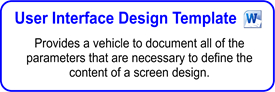 IT User Interface Design Template