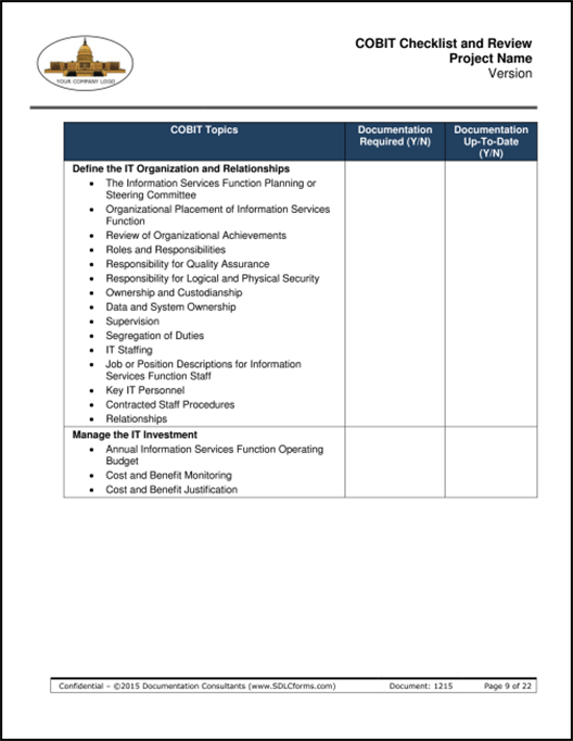 COBIT_Checklist_and_Review-P09-500