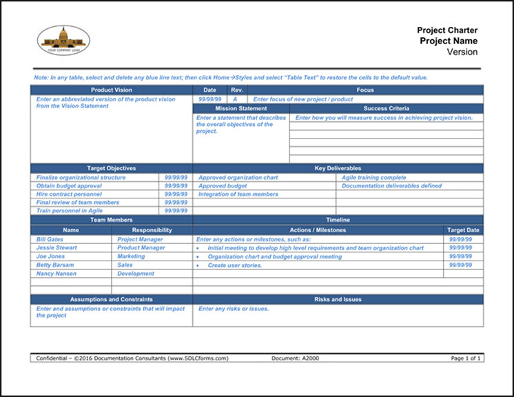 agile-project-charter