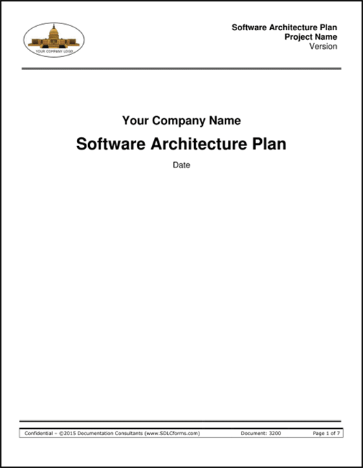software architecture word template download